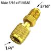 Adapter Male 5/16 X F1/4 SAE For Air Conditioning Systems R32 R410a