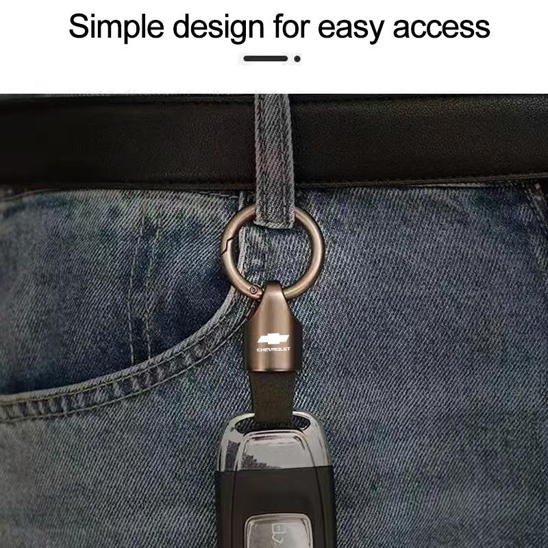 Metal/Leather Car Logo Key Chain Keyring Auto Interiors Accessories For Chevrolet Cruze Aveo Lacetti Niva Trax Bolt Impala Sonic