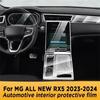 AWT1 TPU Car Door Center Console Media Dashboard Navigation Anti-scratch Protector Film Car Accessories For MG ALL NEW RX5 2023 2024