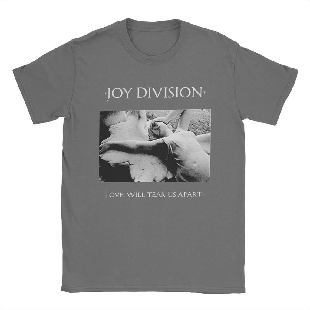 Joy Division Us Apart Koszulki Męskie Bawełna Czysta Koszulki Vintage Okrągły Dekolt Krótki Rękaw Odzież Plus Size
