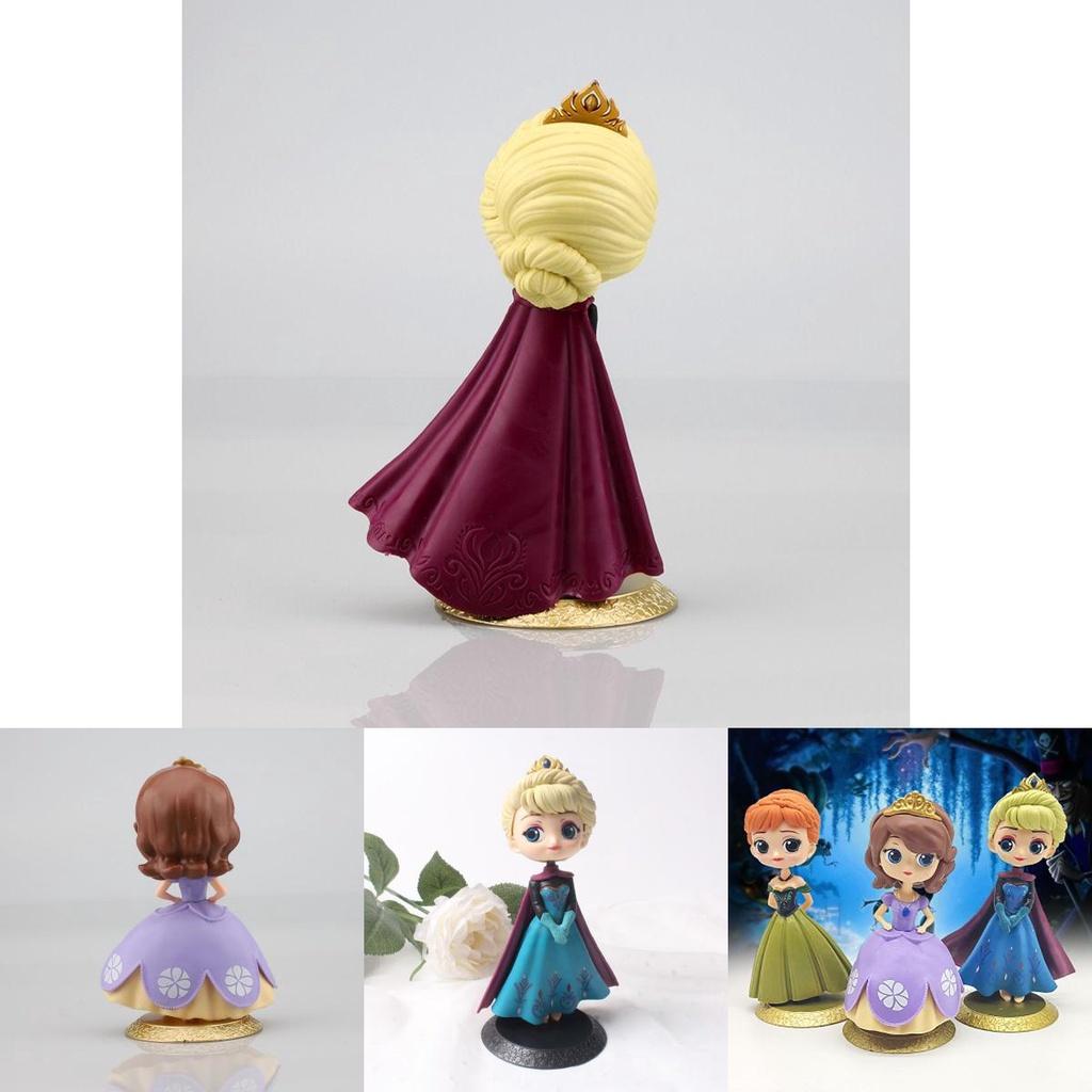 Enchanting Frozen Princess Elsa Anna Sofia Mini Figures Pvc Miniatures For Kids Fans