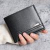 Men's Minimalist Short Wallet  Fashion Soft Leather Business Wallet Credit ID Card Walletfoldable Multi Slot Large Capacity Purs