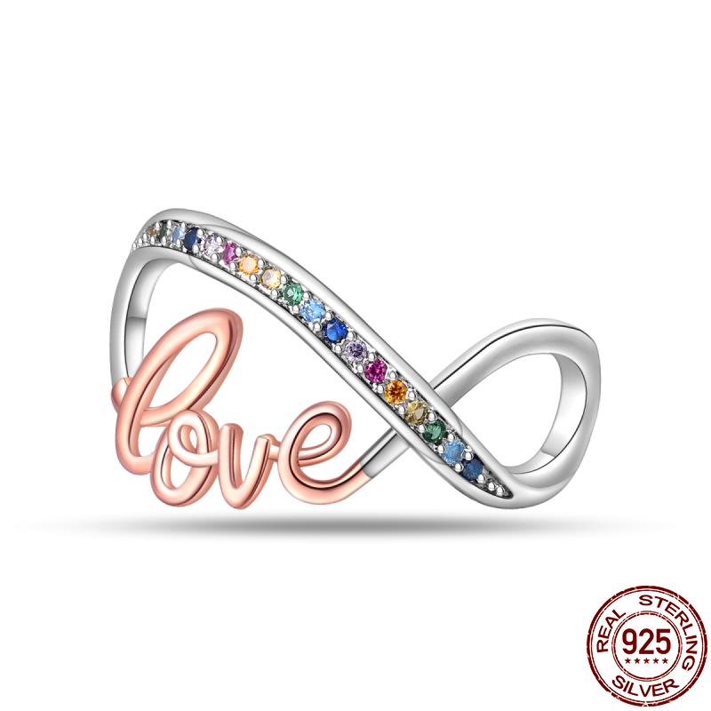 New In Copper Mother'S Day Series Charms Fit 3Mm Pan Bracelet Bead Diy Jewelry For Women Mother'S Day Gift