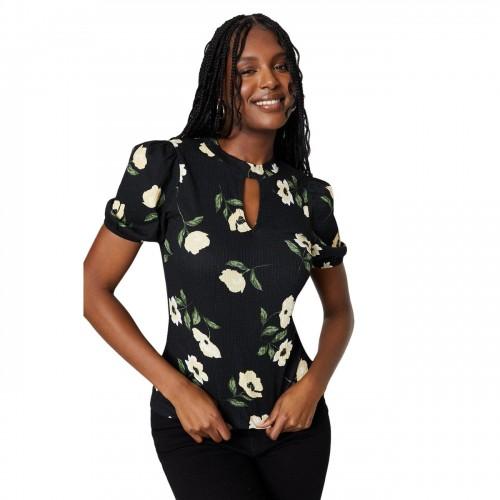 Dorothy Perkins Womens/Ladies Keyhole Puff Sleeve Top