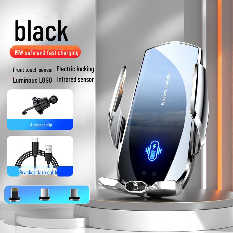 Încărcător wireless pentru mașină A1 A2 și suport pentru telefon - Încărcare rapidă cu 10 caracteristici de siguranță