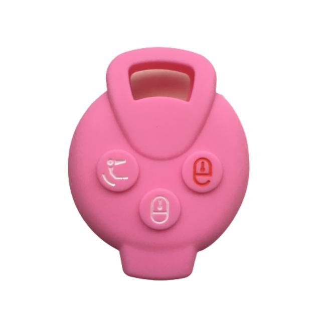 Silikonowa obudowa kluczyka do samochodu obudowa pilota do Mercedes Benz Smart 451 Chiave Roadster Crossblade Fortwo Roadster K Forfour akcesoria