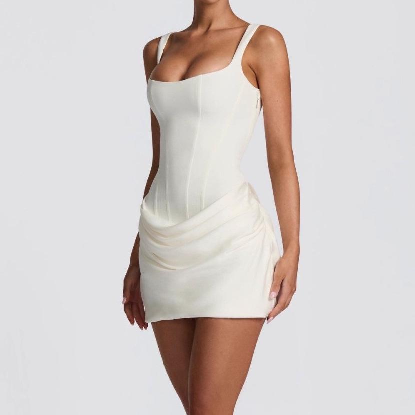 NSSF Self-Made Women's Sleeveless Strappy Bodycon Mini Dress