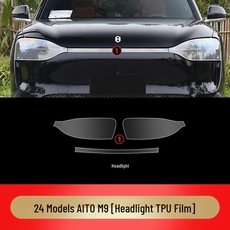 Huawei AITO M9 Interior Film TPU High - Center Console & Gear Shift Screen Protectors