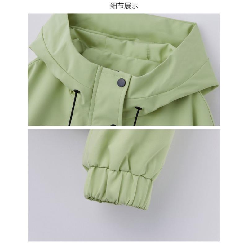 Solid Color Short Coat for Women Korean Loose Fashion Casual All-match Hooded Jacket Top