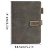 Vintage A5 Leather Notebook with Personalized Soft Cover - Perfect for Business Meetings and College Life