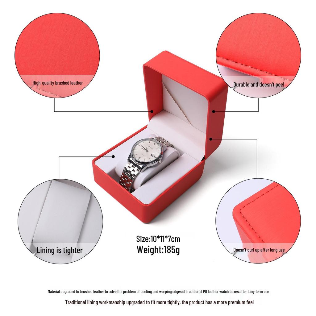 PU Watch Box: Flip-Top Display & Storage for a High-End Feel