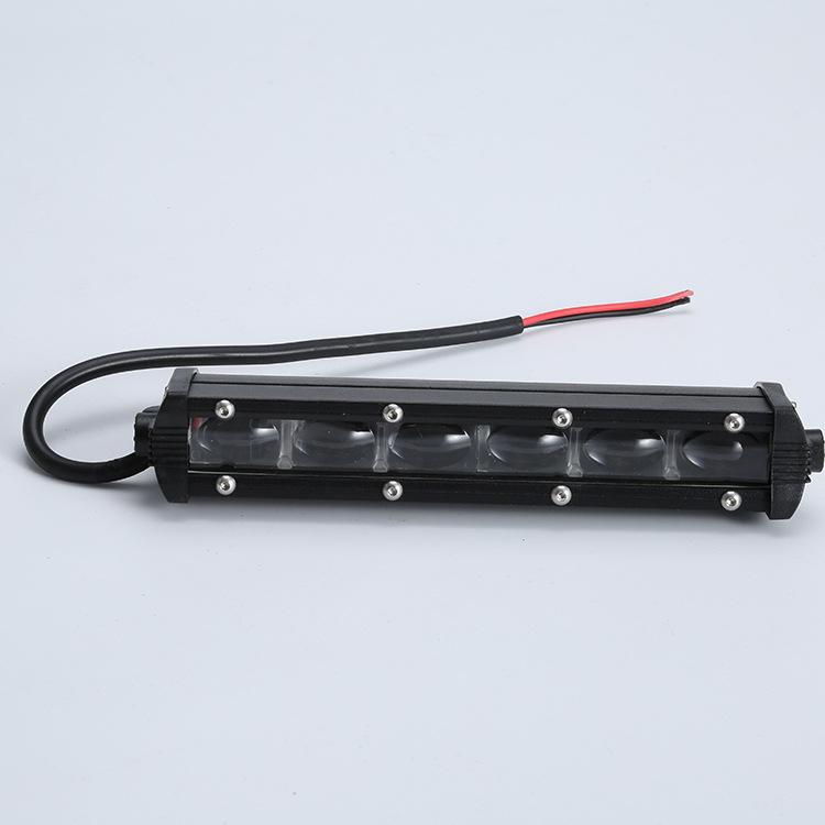 1X Slim Single Row 8'' 60W Aluminum 6D Spot Beam LED Car Off-Road Work Light Bar
