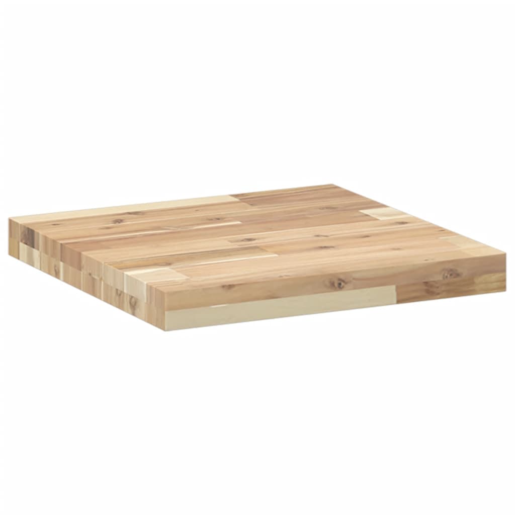 Square Table Top 40 x 40 x 4 cm Solid Acacia Wood