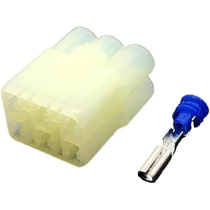 1 Set 6 Pin HM 090 Automotive Motorcycle Electrical Connector Female Or Male Socket For 6189-6171 6180-6181(Army green,5 Sets)