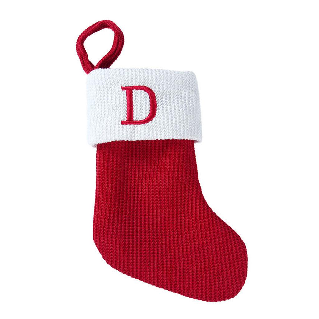 Christmas Letter Knitting Socks Christmas Tree Ornaments Christmas Decorations For Home 2025 Navidad Noel 2026 Xmas Gift