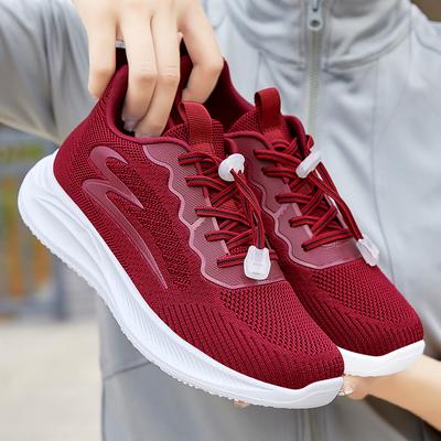 Freizeitschuhe Damen Sommer neu fly-woven Geschenke Damenschuhe lässig und bequem einzelne Schuhe Mutterschuhe atmungsaktive Sportschuhe Kinder
