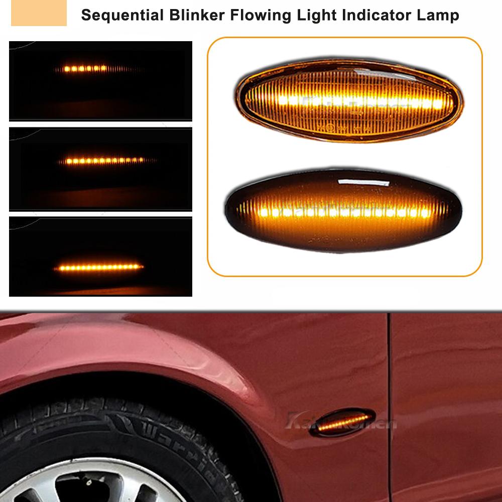 For Jaguar XK8 XKR 1996-2005 For Jaguar S-Type 1999-2007 Dynamic LED Indicator Side Marker Signal Light Tuning For XJ 2003-2006