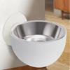 Stainless Steel Wall Mounted Dog Bowl Adjustable Height Pet Food Container  Cat