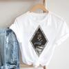 Kvinnor Fjäril Kortärmad Vår Sommar Trend Tryck Kläder Mode Kläder Tryck T-tröja T-shirt Kvinnlig Grafisk T-shirt