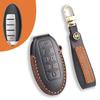 Leather key case Suitable for Nissan Teana Qashqai Jinke car key case Cowhide protective case