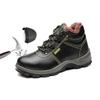 Zimní pracovní bezpečnostní obuv Pánská S ocelovou špičkou Nazouvací pracovní boty Pro muže Pravá kůže Proti rozmačkání Stavební tenisky