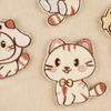 Original Embroidery Label Embroidery Sticker Badge Clothing Accessories Cartoon Plush Cat Cloth Label Badge Patch Cloth