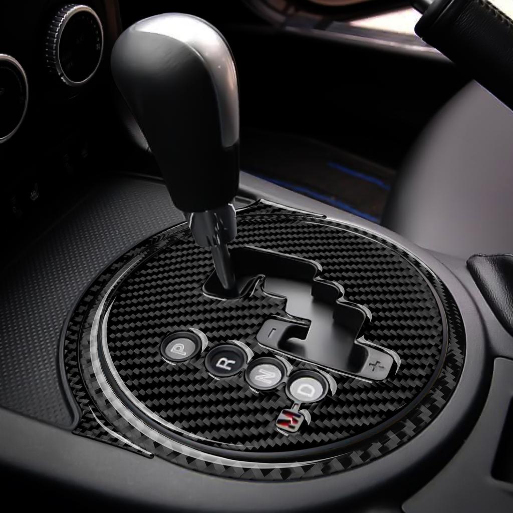 Carbon Fiber Gear Shift Panel Trim Cover Sticker Decoration Fits for Mazda MX-5 Miata MX5 NC 2009 - 2015 Interior