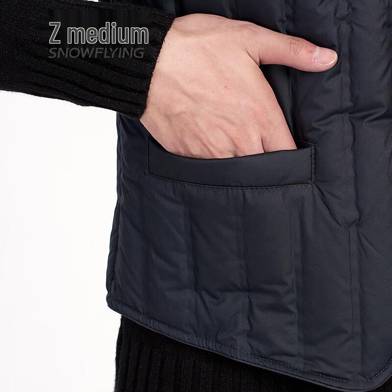 SNOWFLYING Men's V-Neck Down Vest