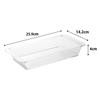 Yamazaki Tower Deep Food Preparation Set of X X Made In Product Number 10337 Microwave-Safe, Connectable, Easy-to-Clean Trays, 2, Clear, W14.2 D25.9