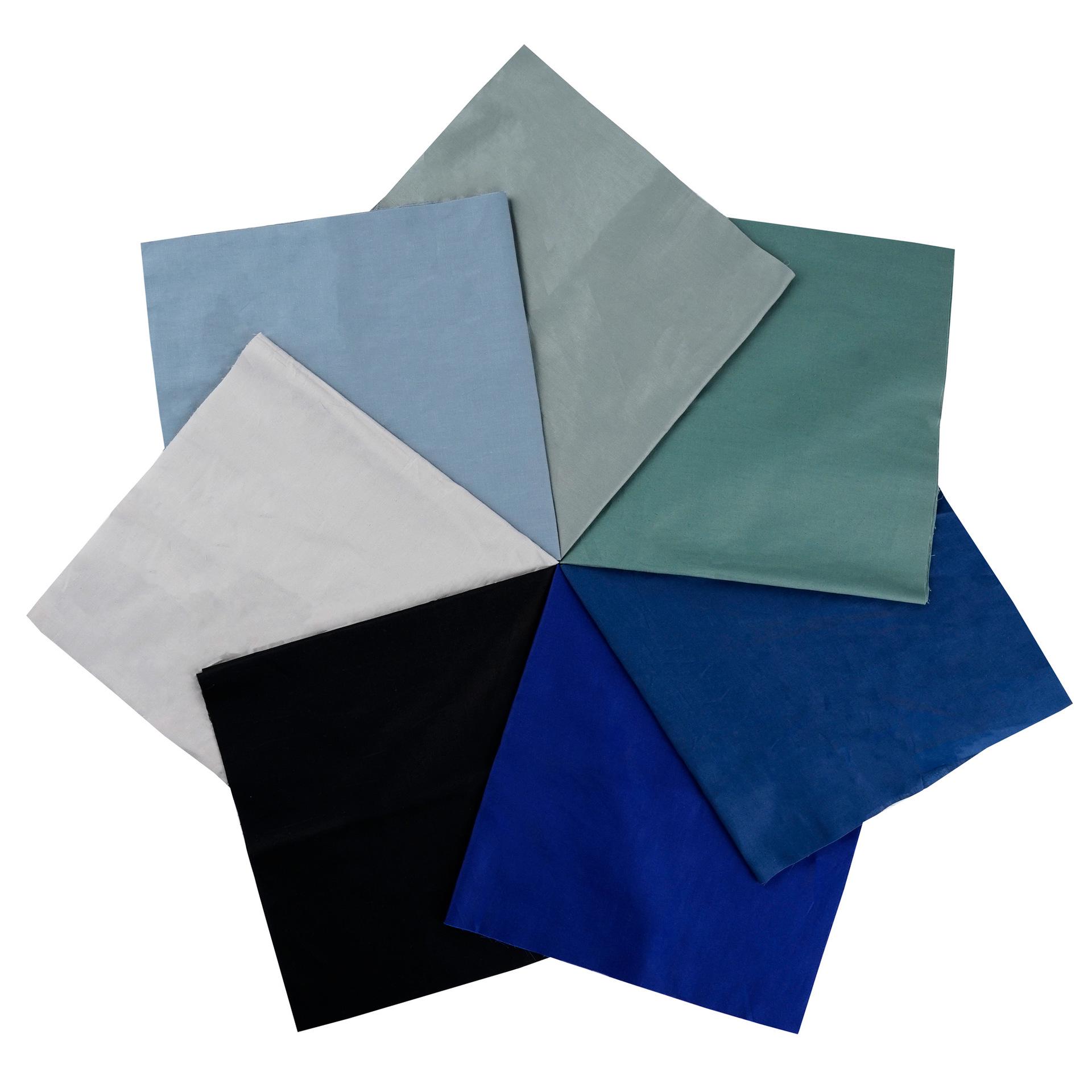 

Комплект из 7-цветной хлопковой ткани для пэчворка ручной работы - однотонные и узорчатые узоры из саржи