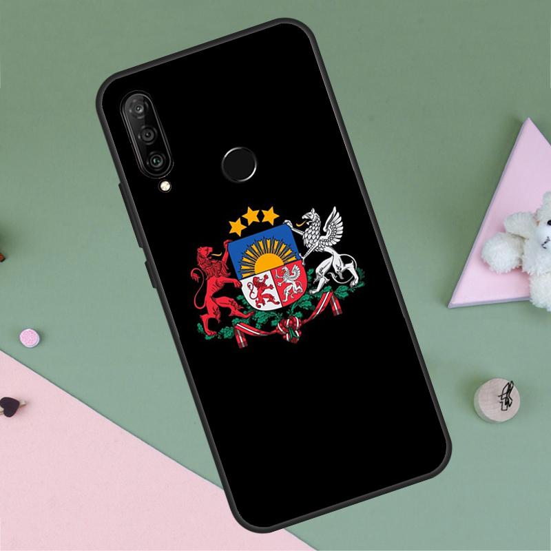 Latvia Flag For Huawei Nova 12i 12s 11i 8i 7i 9 10 SE Y90 Y60 Y70 Y72 Y61 Y91 P30 P40 Lite P60 Pro Case