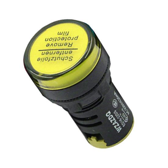 

AD16-22DS AC 220 В 20 мА светодиодный индикатор контрольной панели сигнальная лампа лампа инструмент жёлтый