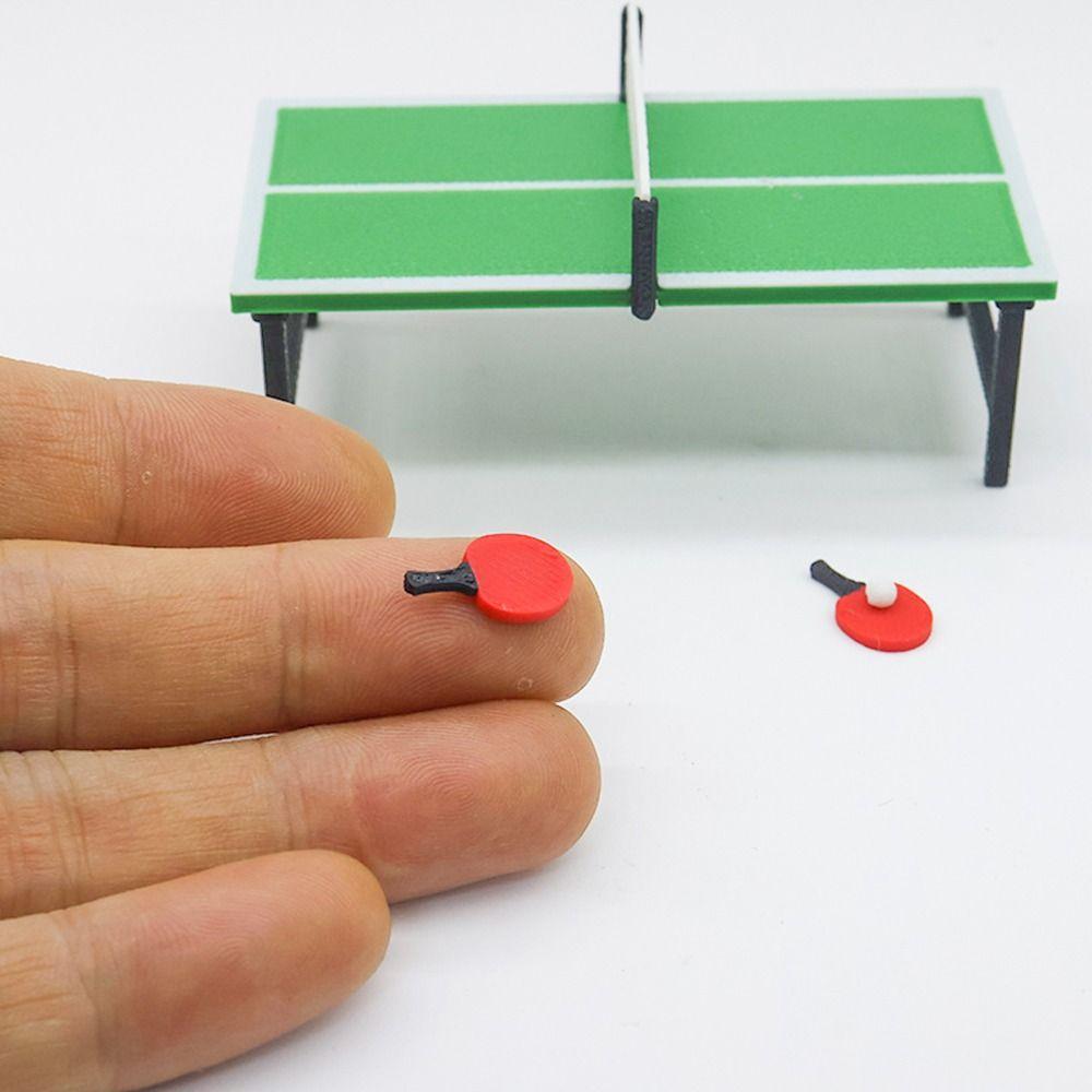 1/12 Doll Basketball Hoop Scene Model Mini Ping Pong Table Funny Doll House Sport Equipment  Gift