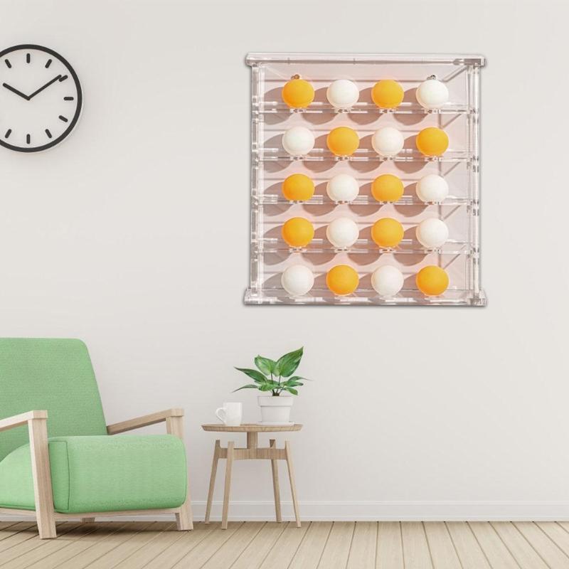 Golfs Display Case, Wall Mounted Acrylic Golfs Display Rack Clear Golfs Display Cabinet Golfs Display Stand for Golfs