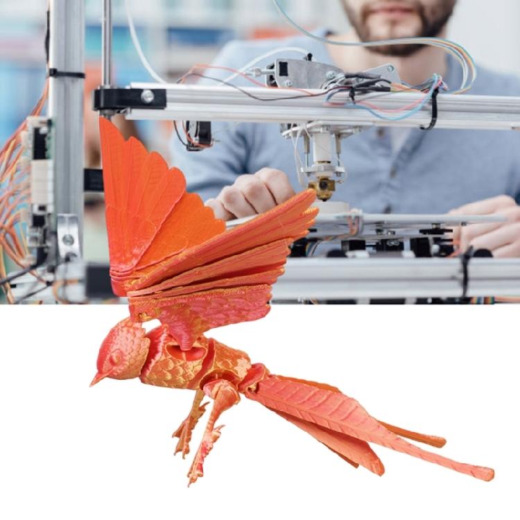 Rândunică imprimată 3D, Articulații flexibile Jucărie Fidgety articulată Statuete realiste de rândunică Ornament pentru decorațiuni de casă și birou