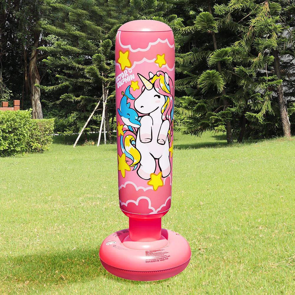 Children's Inflatable Unicorn Tumbler Boxing Sandbag - 1.2m