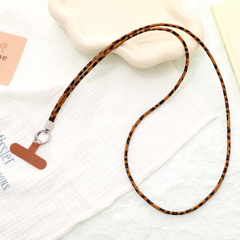 Leopard Print Phone Chain - Versatile Short Lanyard and Crossbody Strap