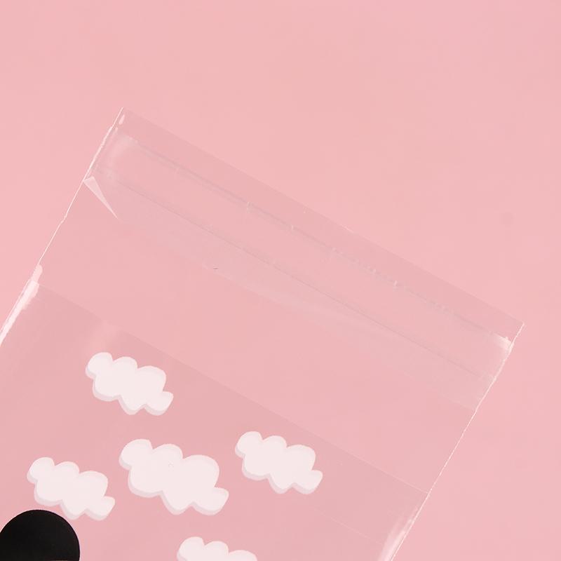 100Pcs/Pack Panda Decoration Self-Adhesive Cookies Bag Wedding Candy Bags