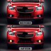 For Chevrolet Cruze Chevy 2009 2010 2011 2012 2013 2014 LED Fog Lights Lamps Covers Frame Grille Wiring Harness Kit 12V