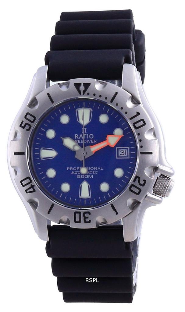 RATIO FreeDiver Professional 500M Sapphire Automatic 32BJ202A-BLU Men's Watch