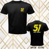 Cole Trickle 51 Days of Thunder Men's Black T-Shirt Size S 3XL