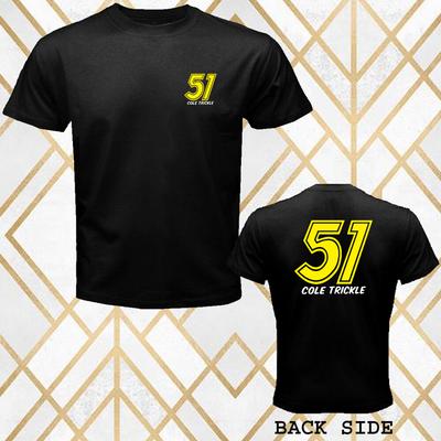Cole Trickle 51 Days of Thunder Men's Black T-Shirt Size S 3XL