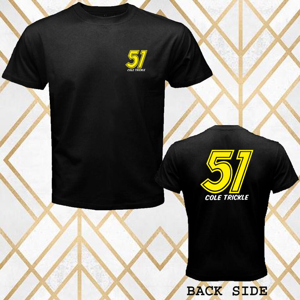 Cole Trickle 51 Days of Thunder Men s Black T-Shirt Size S 3XL S