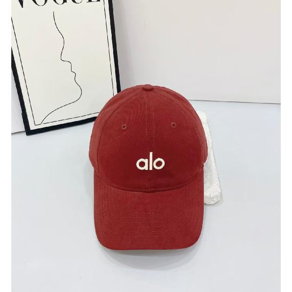 alo 3D Letter Embroidered Soft Top Baseball Cap for Women Casual and fashionable all-season Korean-style sun hat for men