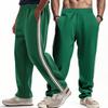 Pantaloni da uomo per primavera e autunno Pantaloni da uomo larghi con strisce laterali gamba larga gamba dritta Pantaloni da tuta