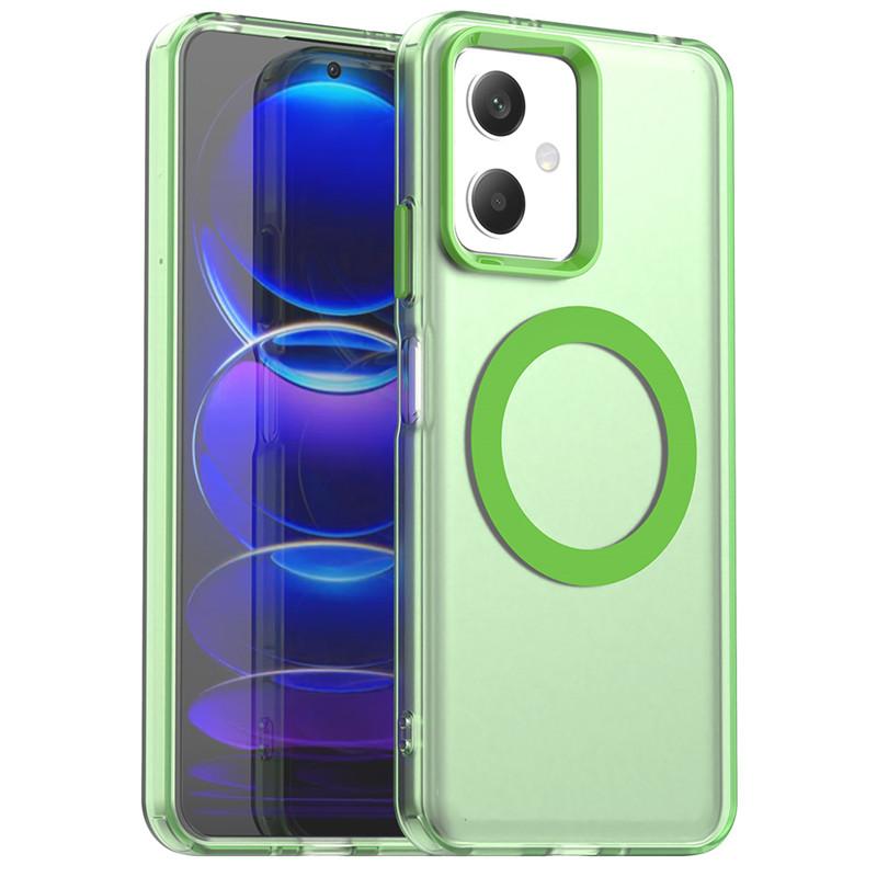 Para Capa Poco X5 5G Para Poco X5 X6 X7 Pro 5G Capa Cor Doce Translúcida Fosca Magnética À Prova de Choque Bumper Protetor