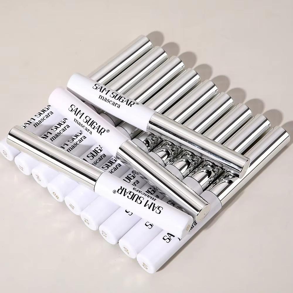 Seidenfaser Mascara Bunt Ultrafeine Bürste Verlängert Wimpern Wasserfest Langanhaltend Schnelltrocknend Grün Rosa Wimperntusche Makeup