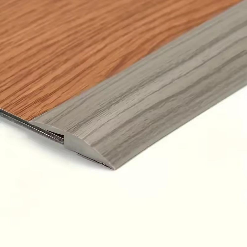 1PC 1m/39.37inch Carpet To Tile Floor Transition Strip Wear-resistant Cuttable Edging Trim Strip PVC Self Adhesive Threshold