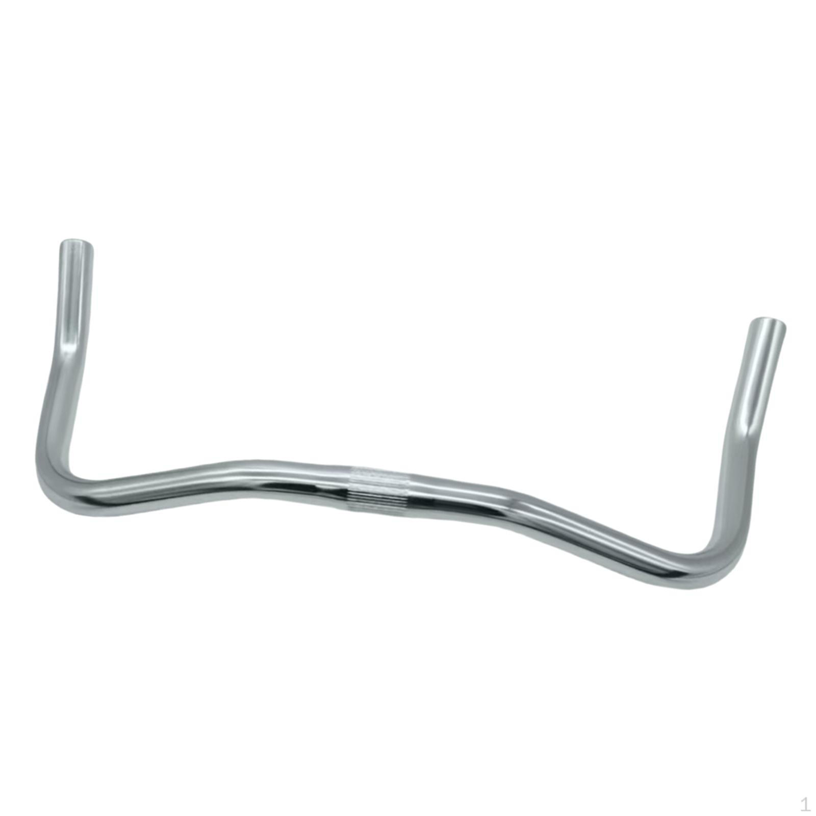

Mountain Bike Handlebar Bent Bar Component Comfortable Lightweight Down Hill Bright Silver