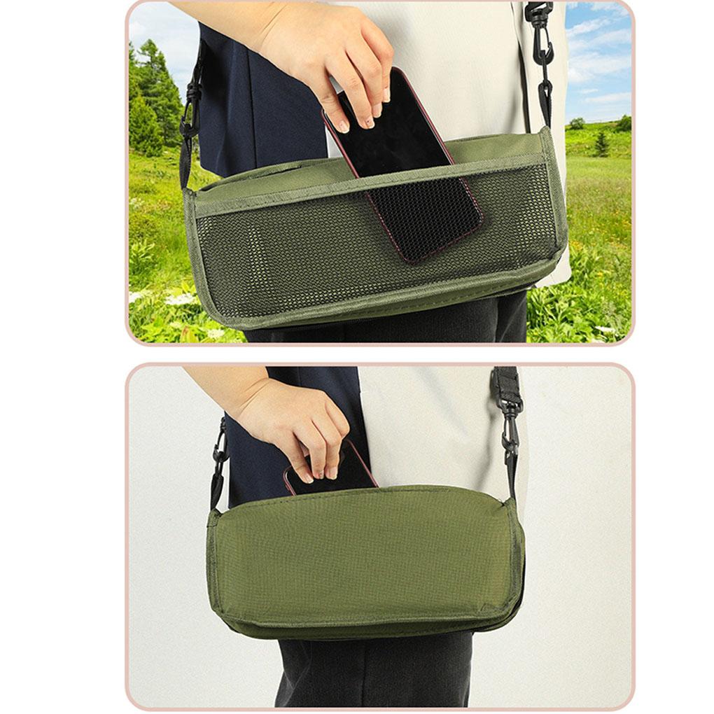 Folding Backpack Stool Wear-resistant Sturdy Crossbody Sports Folding Chair Strong Load-bearing Handbag style Pencil Case Stool